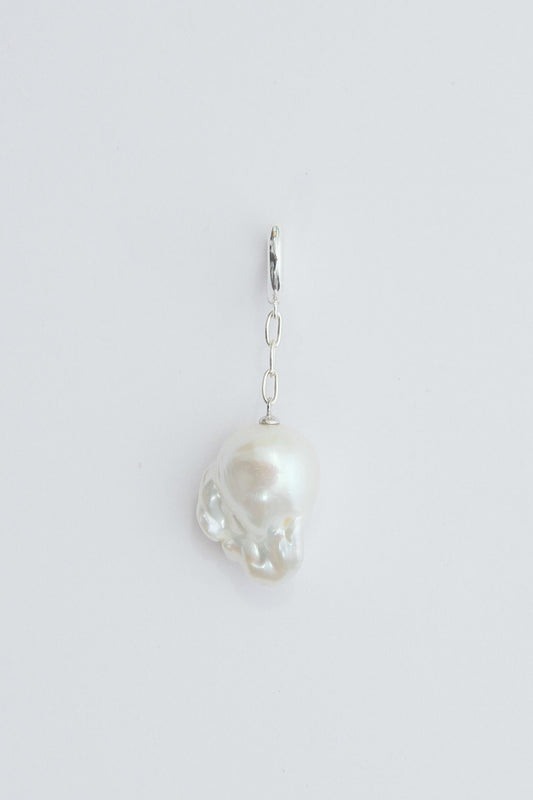 BAROQUE PEARL CHAIN EARRING